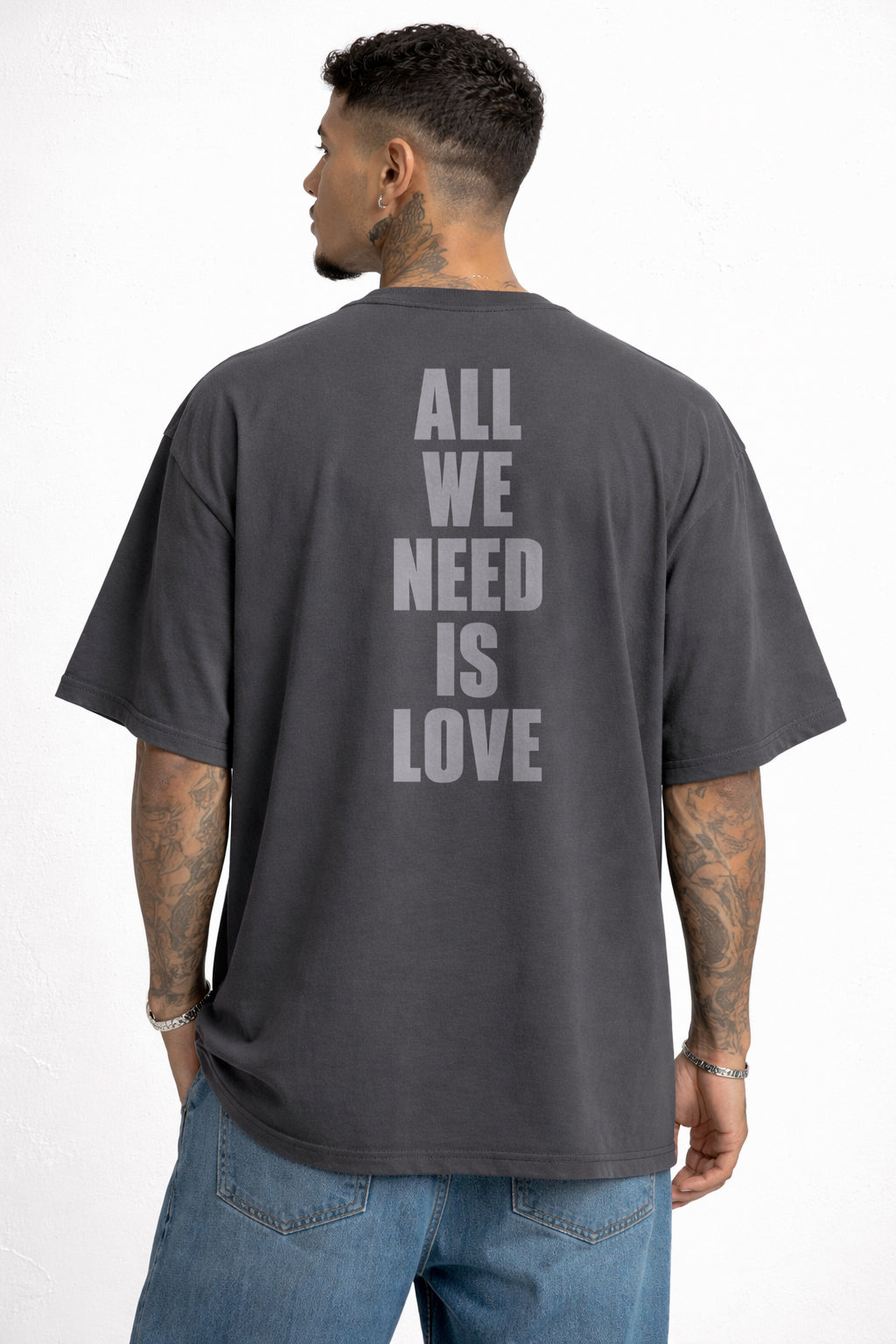 Oversized Faded Canserbero Portrait T-Shirt