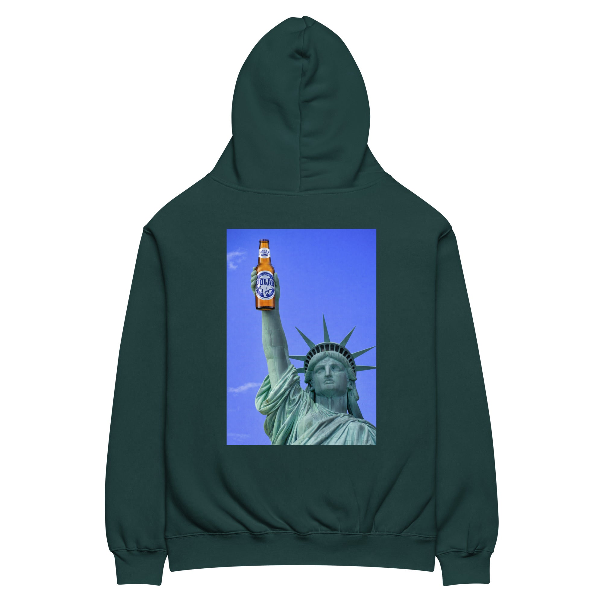 Statue Of Liberty Polar Beer-Unisex oversized hoodie