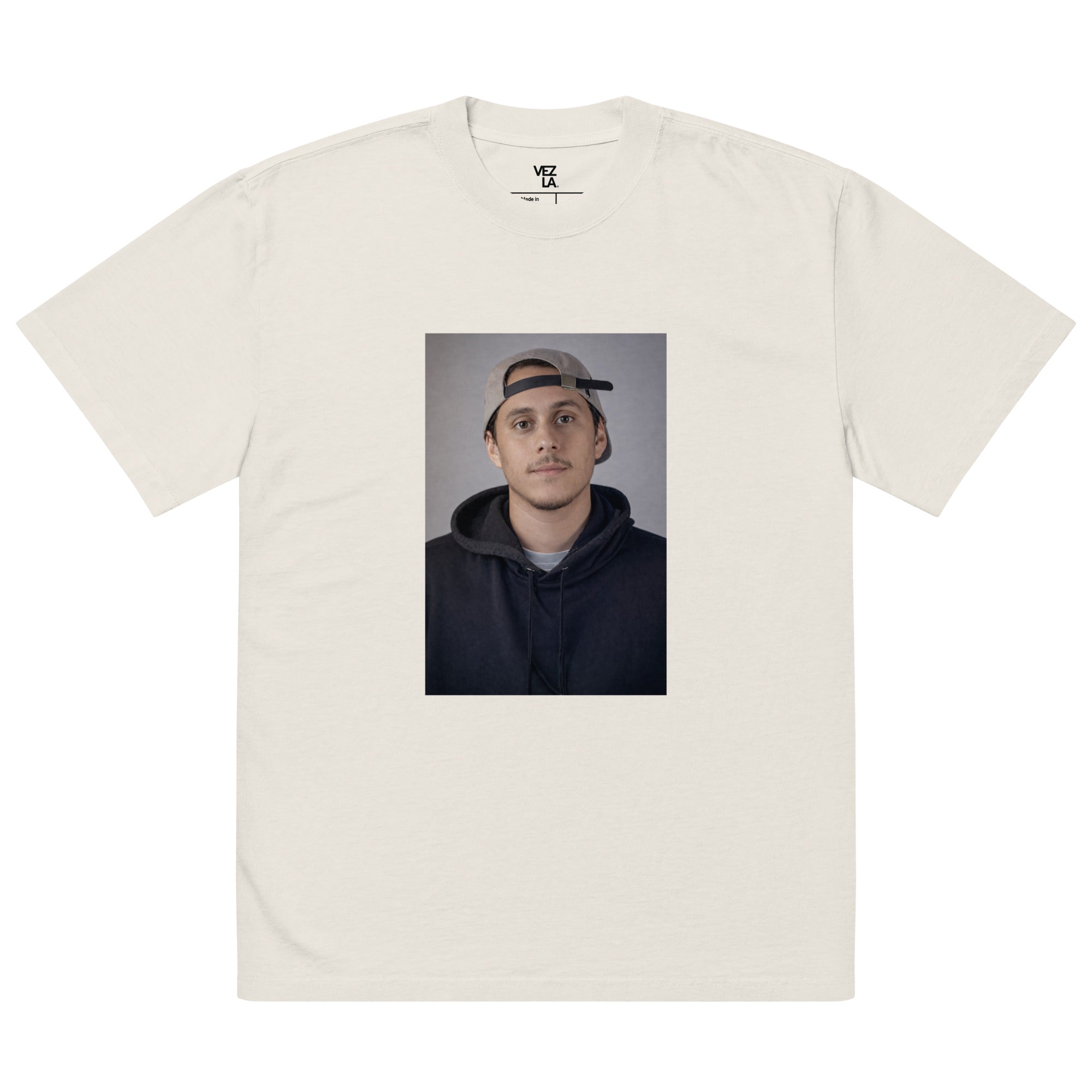 Oversized Faded Canserbero Portrait T-Shirt